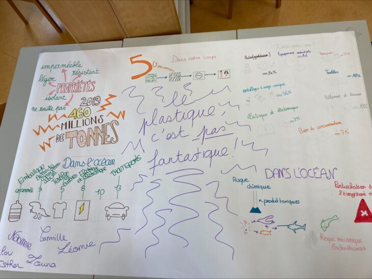 Fresque anti pollution plastique